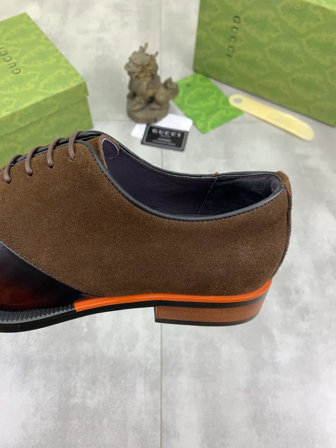 Men's Men's Shoes 💰P580 [New Style] 💰💎💎💎 [Gucci] GUCCI high-end men's formal business leather shoes, original order 1:1! Original imported high-end calfskin, original metal buckle, imported first-layer pigskin lining for feet, original high-end outsole, men's shoe size: 38-44